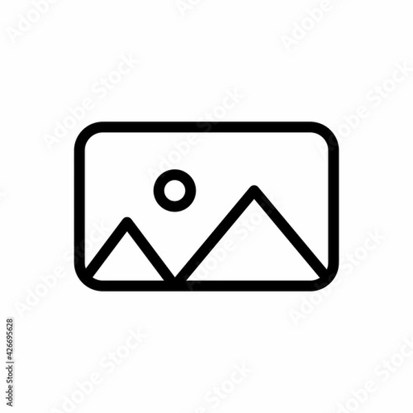 Obraz picture image icon. Vector illustration.