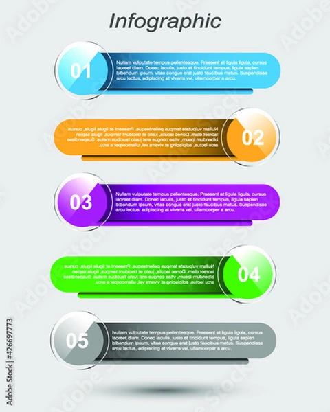 Obraz Infographics banners for web layout.