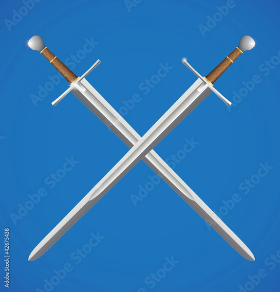 Obraz Two swords crossed