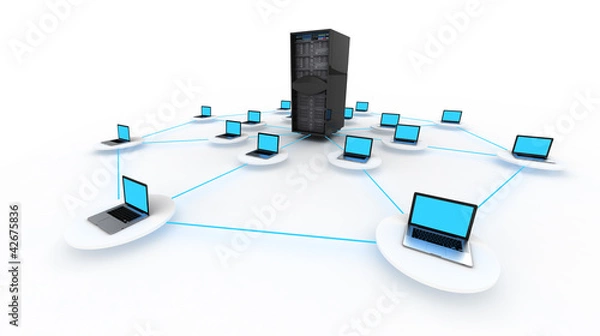 Fototapeta Cloud Server