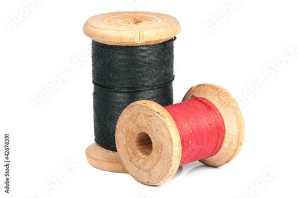 Fototapeta two spools of thread