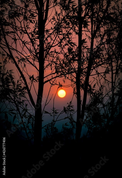 Obraz Sunset in the mountains