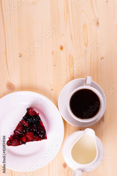 Obraz cherry or  berries pie