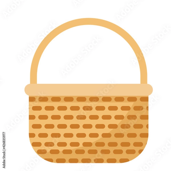 Fototapeta Empty fruits basket icon design vector Image