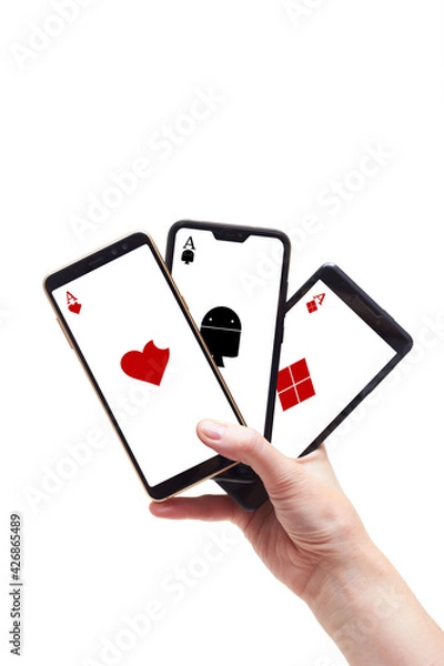 Fototapeta Three cards