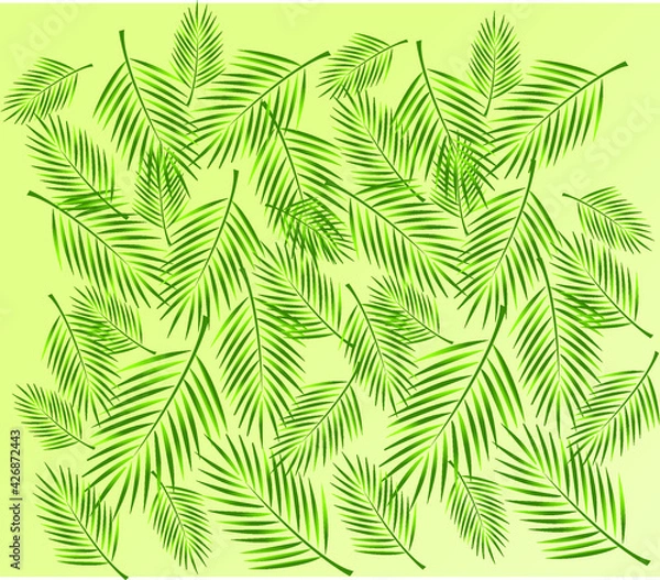 Fototapeta Vector pattern abstract having light colored background along with leaves on it