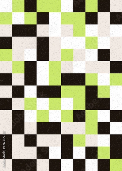 Obraz Abstract Geometric Pattern generative computational art illustration