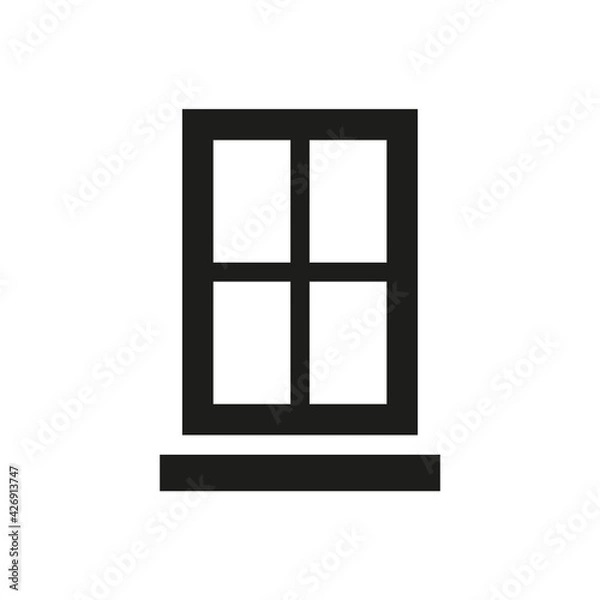 Obraz Window icon on white background.
