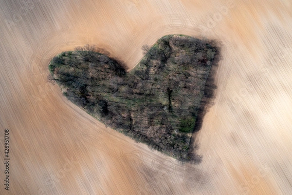 Fototapeta Serce wiosna