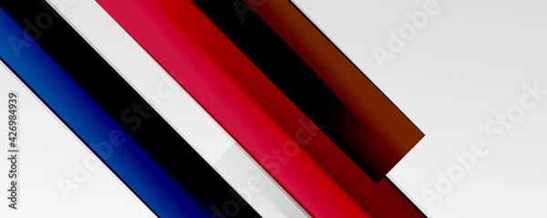 Fototapeta Multicolored lines background. Design template for business or technology presentations, internet posters or web brochure covers