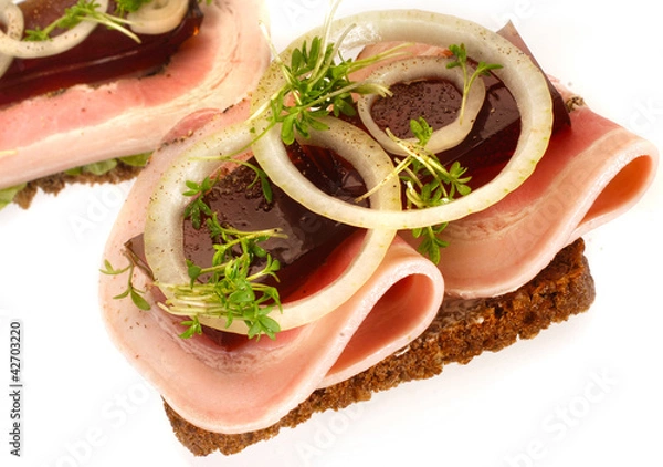 Obraz Danish open sandwiches