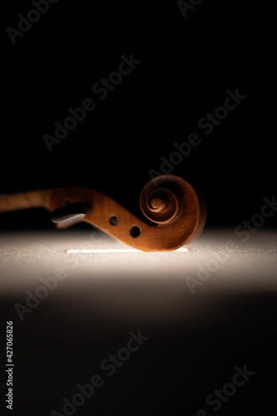 Fototapeta violin and bow