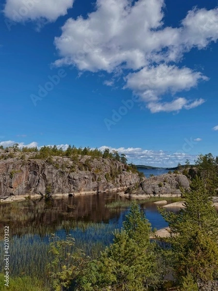 Obraz lake and mountains