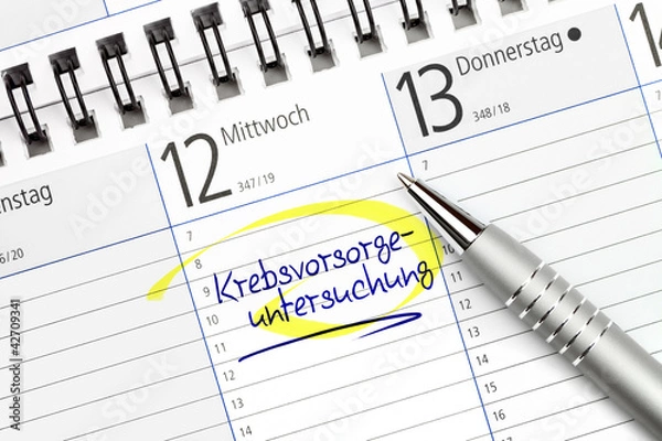 Obraz Termin für Krebsvorsorgeuntersuchung