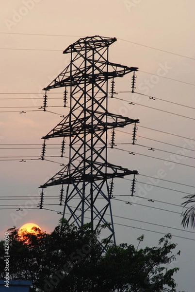 Obraz Electric pylon