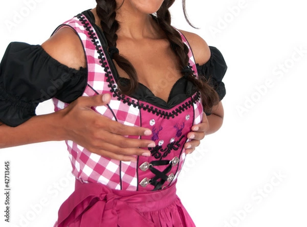 Obraz Dirndl und Dekolleté