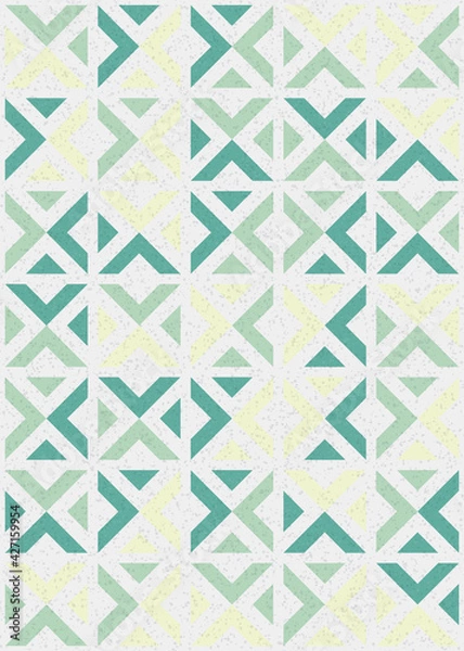 Fototapeta Abstract Geometric Pattern generative computational art illustration