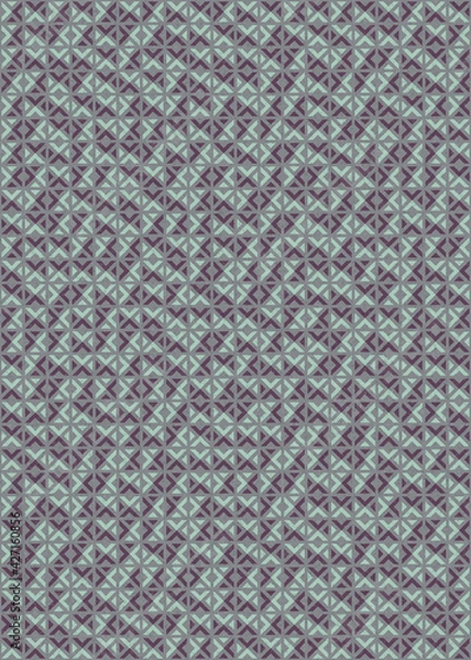 Fototapeta Abstract Geometric Pattern generative computational art illustration
