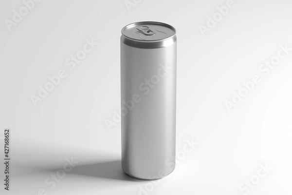 Fototapeta mock up view of a metal can - 3d rendering