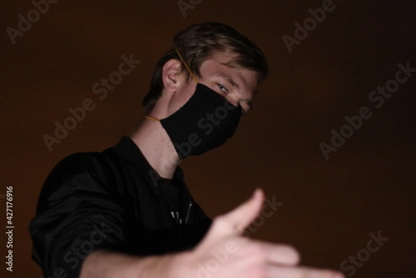 Fototapeta man with hand