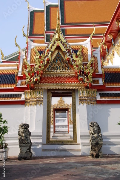Fototapeta Wat Pho temple,bangkok thailand