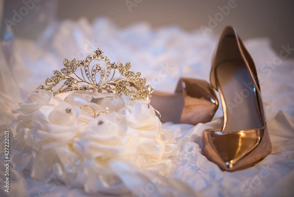 Obraz wedding shoes from the bride