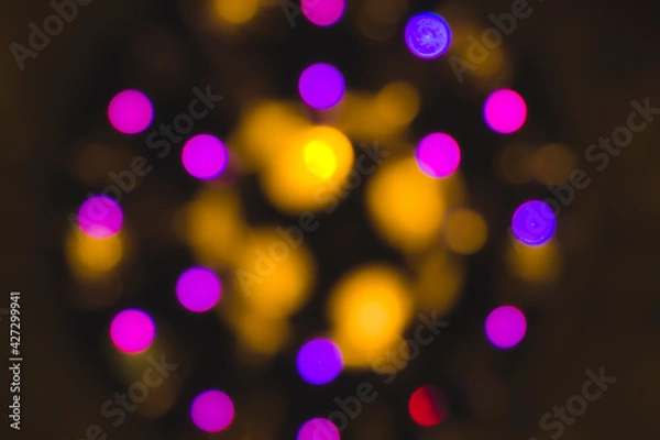 Obraz Multi-colored blurry wallpaper lights