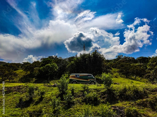 Obraz car on the road