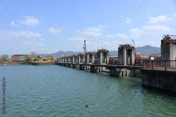 Fototapeta 瀬田川洗堰