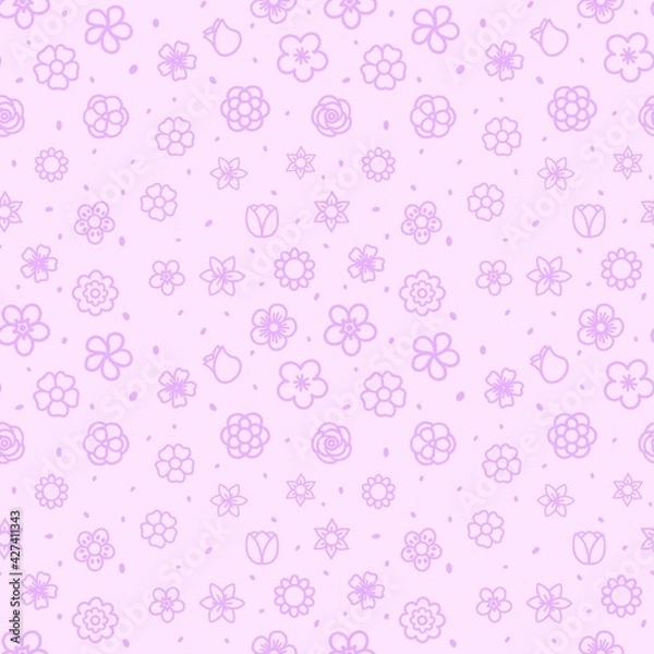 Obraz seamless pattern with flowers