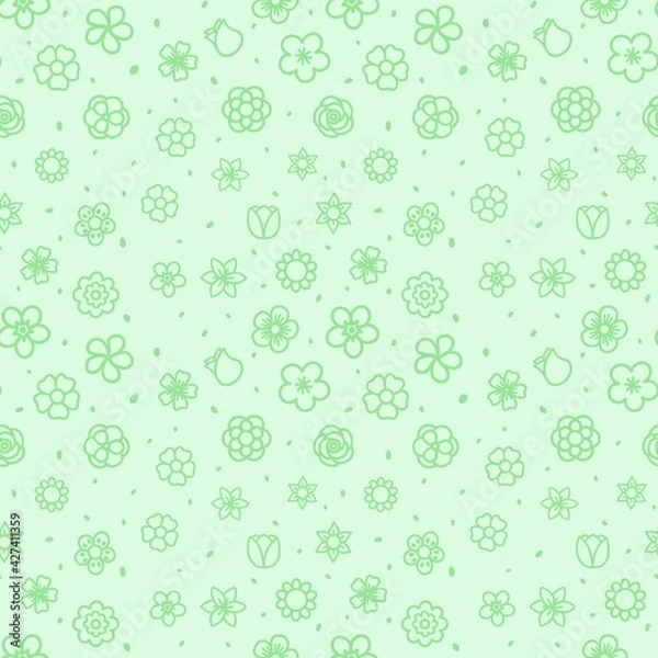 Obraz seamless pattern with flowers