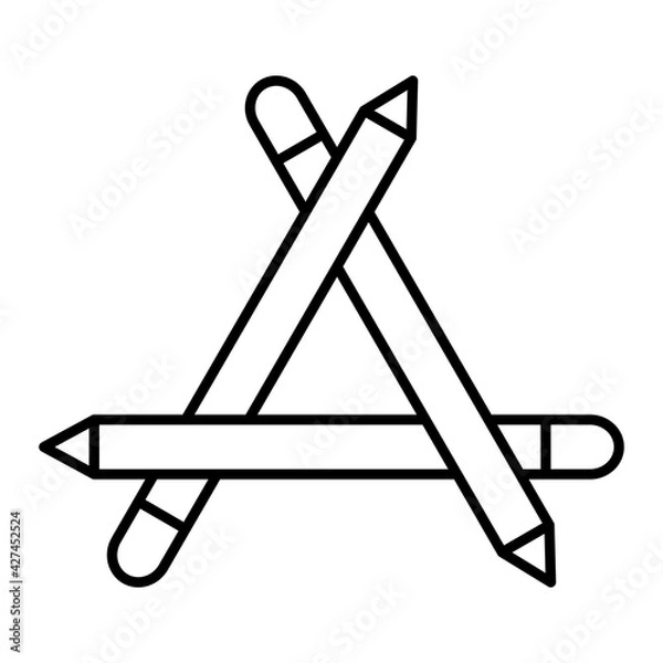 Fototapeta Vector App Store Outline Icon Design