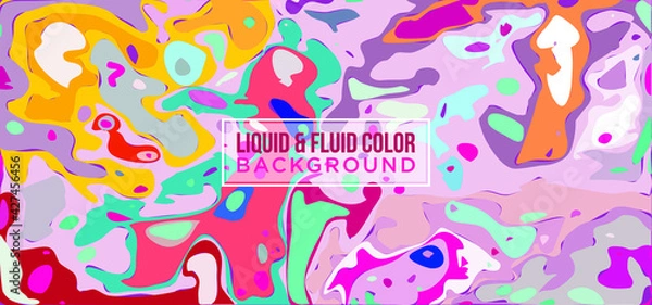 Fototapeta Liquify Fluid Color Banner background