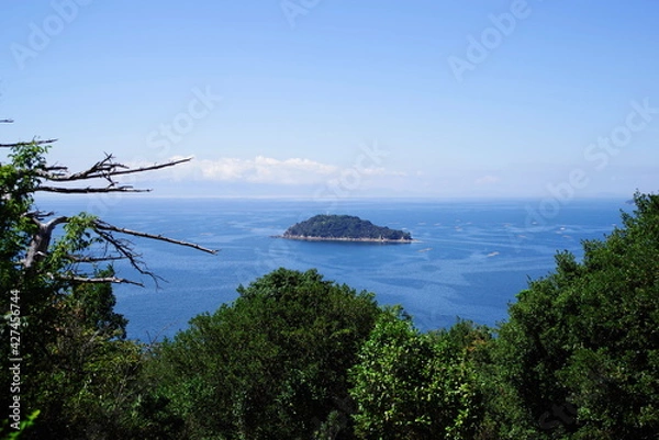 Obraz 万葉の岬から見る瀬戸内の絶景