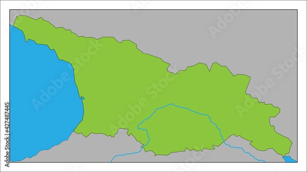 Fototapeta ジョージアの地図です