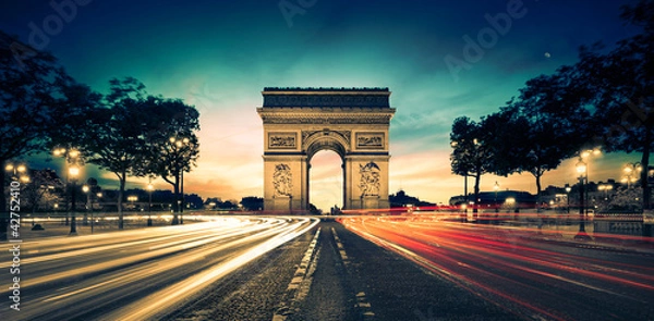 Fototapeta Arc de Triomphe Paryż Francja