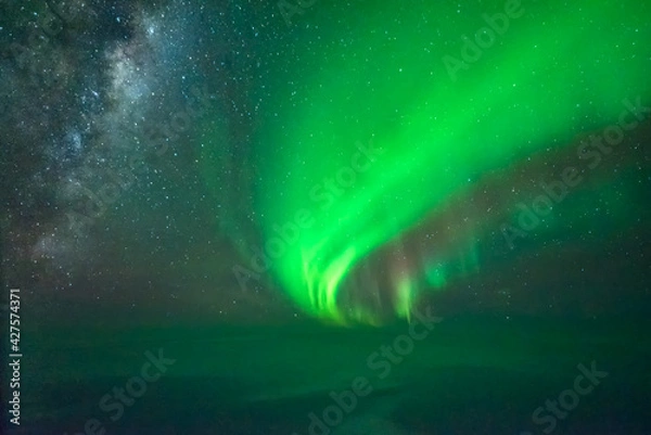 Obraz Southern Lights from an aeroplane