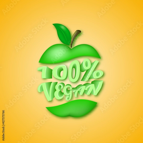 Obraz 100% vegetarian products