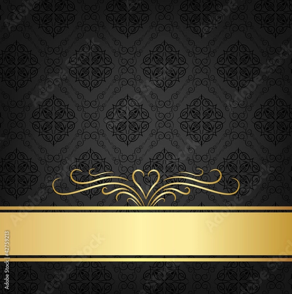 Obraz Siyah kutlama kağıdı