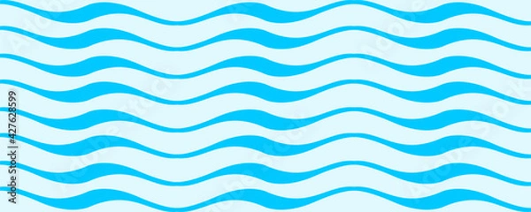 Fototapeta blue wave pattern vector background.