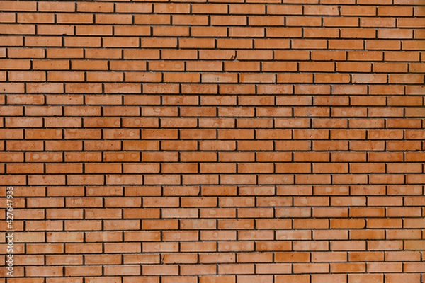 Obraz Wall made of red bricks background.