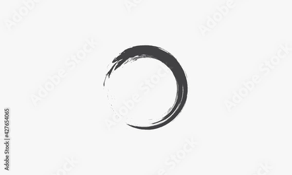 Obraz ink brush vector illustration on white background. creative icon.