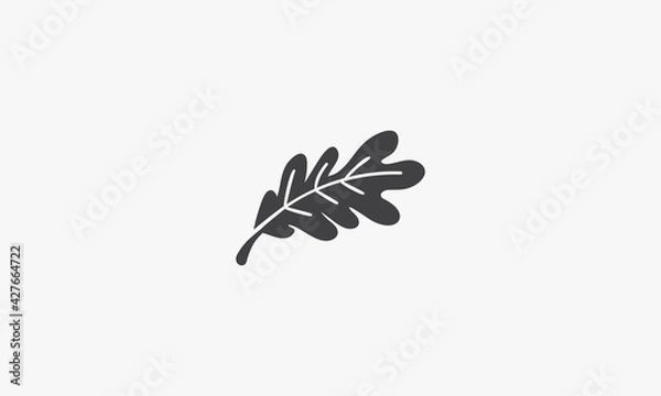 Obraz oak leaf icon vector illustration. isolated on white background.