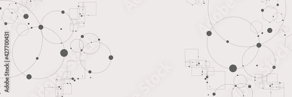 Fototapeta Abstract science and technology background