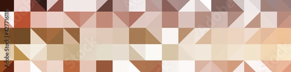 Fototapeta Abstract color Low-Polygones Generative Art background illustration