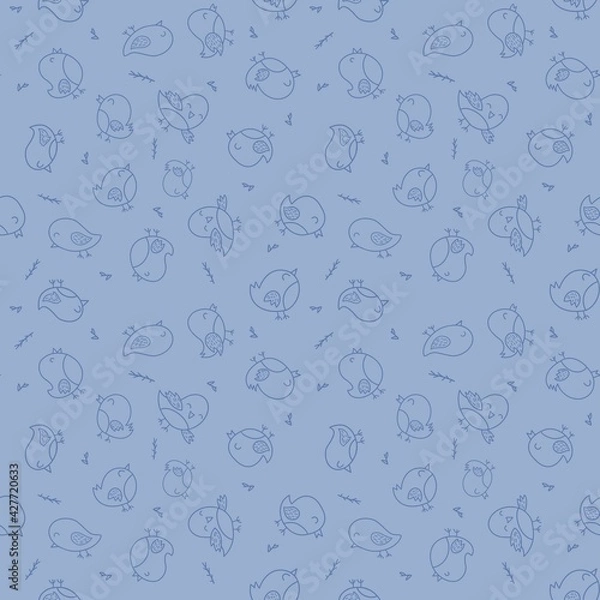 Obraz seamless pattern with birds 