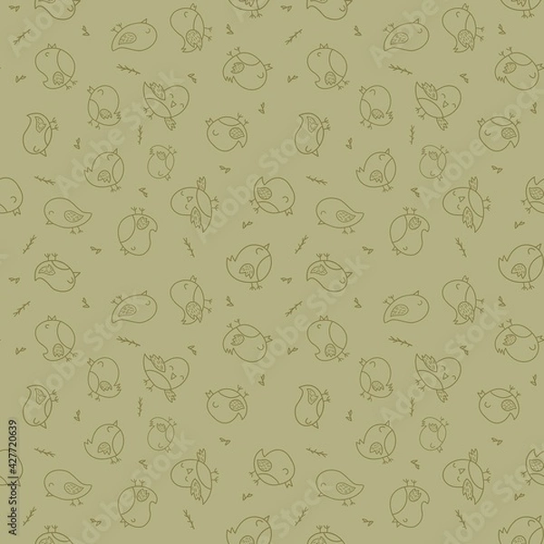 Obraz seamless pattern with birds 