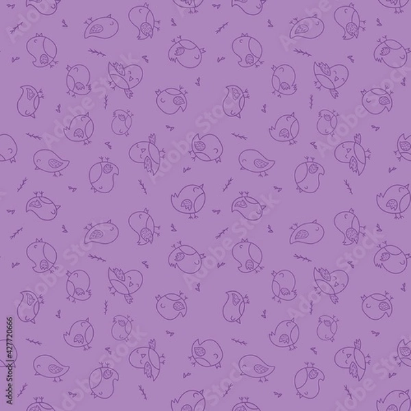 Obraz seamless pattern with birds 