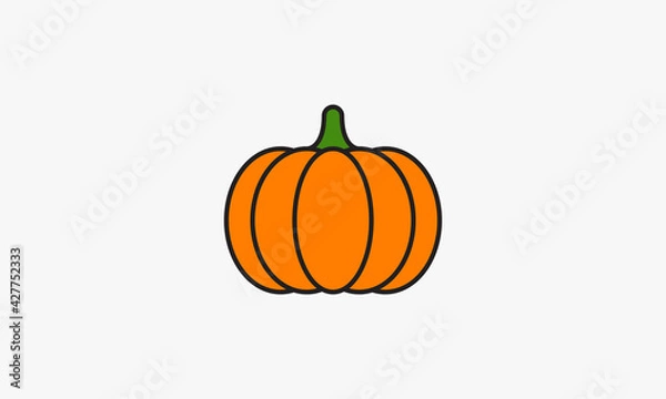Fototapeta pumpkin fruit orange color graphic design vector.