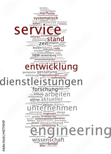 Fototapeta Service Engineering